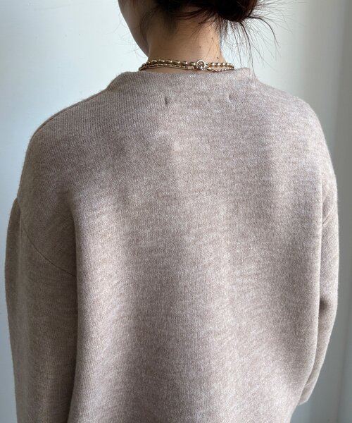 DouDou（ドゥドゥ）の「【WEB限定】ダブルフェイスニットショートコート（カーディガン/ボレロ・レディース・ベージュ/チャコールグレー/ブラウン/アイボリー・FREE）」の19枚目の写真