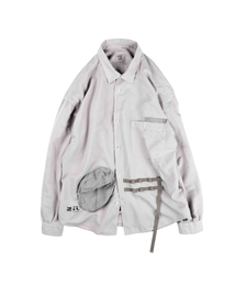 TWOSPC（トゥースペイス）の「アトリエB ヴィンテージダイングワークシャツ [ライトグレー]（シャツ/ブラウス）」