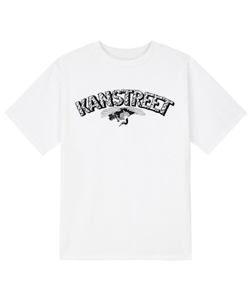 KAN6312(カン6312)の「KTW0173 レタリング吉兆半袖Tシャツ - ホワイト(Tシャツ/カットソー・メンズ・その他・SMALL/MEDIUM/LARGE/X-LARGE)」の1枚目の写真