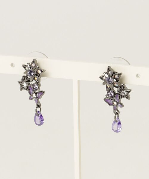 ANNA SUI(アナスイ)の「メタルスター ピアス(ピアス(両耳用)・レディース・パープル/ブルー・ONE SIZE)」の9枚目の写真