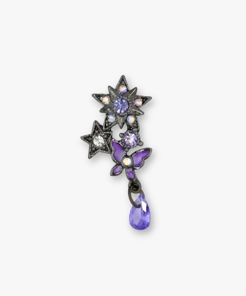 ANNA SUI(アナスイ)の「メタルスター ピアス(ピアス(両耳用)・レディース・パープル/ブルー・ONE SIZE)」の3枚目の写真