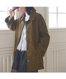 Earth tone suede coat