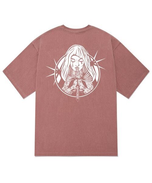 KAN6312(カン6312)の「KTPP0191 マリアピグメント半袖Tシャツ - ピンク(Tシャツ/カットソー・メンズ・その他・LARGE/MEDIUM/X-LARGE)」の1枚目の写真