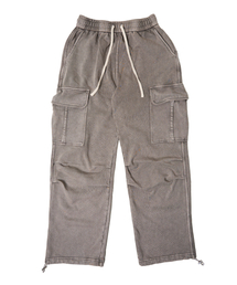 DOUBLE JD（ダブルジェイディー）の「ピグメントウォッシングカーゴパンツ（グレー）（スウェットパンツ）」