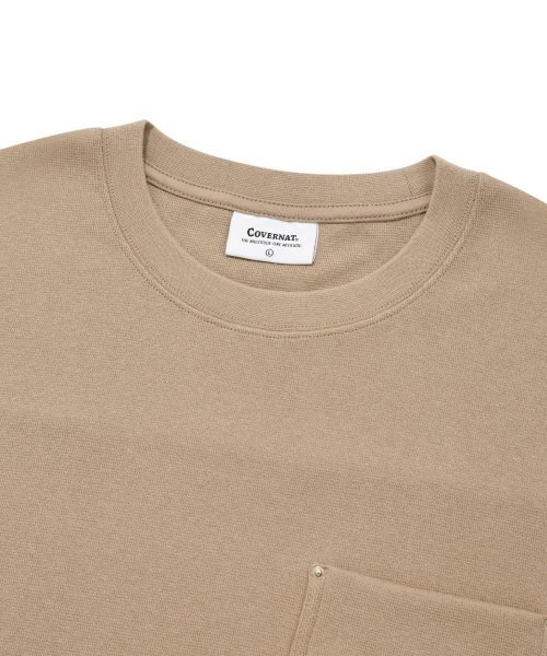COVERNAT（カバーナット）の「ラウンドポケットTシャツベージュ（Tシャツ/カットソー・レディース・その他・LARGE/MEDIUM/SMALL/X-LARGE）」の3枚目の写真