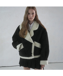 Vivacious（ビバシャス）の「Fur Suede Jacket BLACK（ムートンコート）」