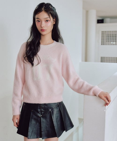 ZEROPLANET（ゼロプラネット）の「07 グラフィックヘアリースウェットシャツ [ピンク]（ニット/セーター・レディース・その他・FREE）」の2枚目の写真