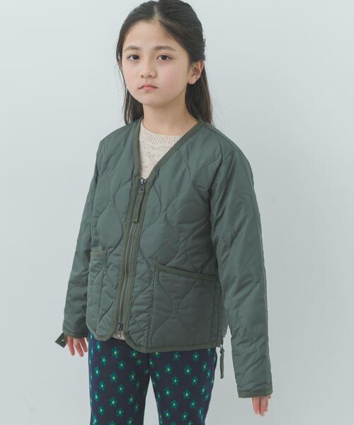 TAION(タイオン)の「TAION MILITARY ZIP DOWN JACKET(KIDS)(その他アウター・キッズ・ダークブラウン/オリーブ・150/140/130)」の2枚目の写真