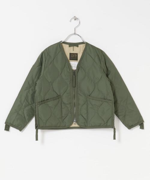 TAION(タイオン)の「TAION MILITARY ZIP DOWN JACKET(KIDS)(その他アウター・キッズ・ダークブラウン/オリーブ・150/140/130)」の18枚目の写真