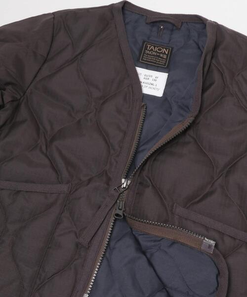 TAION(タイオン)の「TAION MILITARY ZIP DOWN JACKET(KIDS)(その他アウター・キッズ・ダークブラウン/オリーブ・150/140/130)」の9枚目の写真