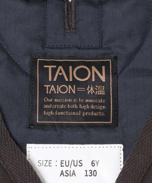 TAION(タイオン)の「TAION MILITARY ZIP DOWN JACKET(KIDS)(その他アウター・キッズ・ダークブラウン/オリーブ・150/140/130)」の5枚目の写真