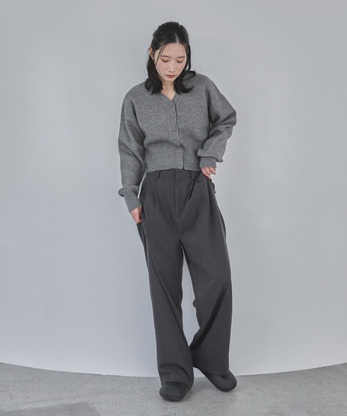 feepur（フェピュール）の「ウールライクダブルタックパンツ（その他パンツ・レディース・ブラウン/グレー・SMALL/MEDIUM/LARGE）」の17枚目の写真