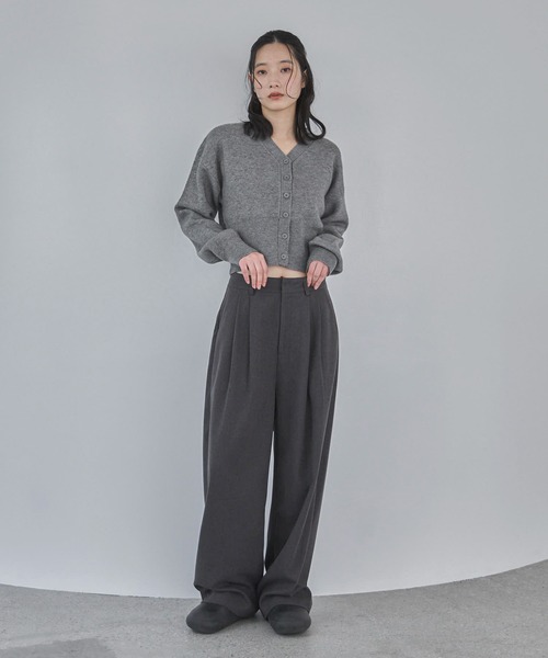 feepur（フェピュール）の「ウールライクダブルタックパンツ（その他パンツ・レディース・ブラウン/グレー・SMALL/MEDIUM/LARGE）」の16枚目の写真