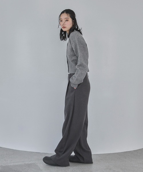 feepur（フェピュール）の「ウールライクダブルタックパンツ（その他パンツ・レディース・ブラウン/グレー・SMALL/MEDIUM/LARGE）」の14枚目の写真