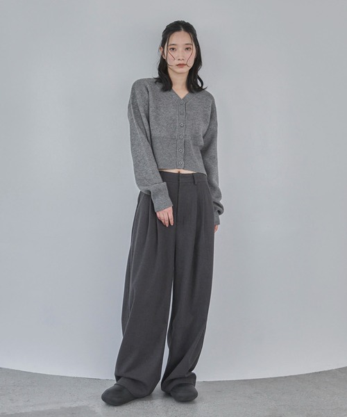 feepur（フェピュール）の「ウールライクダブルタックパンツ（その他パンツ・レディース・ブラウン/グレー・SMALL/MEDIUM/LARGE）」の18枚目の写真