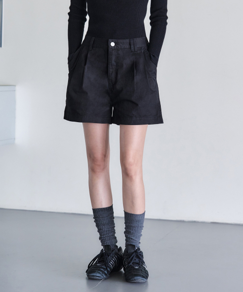 DECET WOMEN(デケット ウーマン)の「2プリーツショートパンツ DCWPT016ブラック(その他パンツ・レディース・その他・X-SMALL/SMALL/MEDIUM/LARGE)」の5枚目の写真