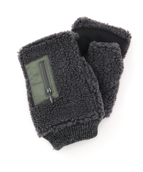 AVIREX（アヴィレックス）の「BOA GLOVES / ボアデミグラブ / グラブ / AVIREX / アヴィレックス（手袋・メンズ・ブラック/チャコールグレー/タン・F）」の16枚目の写真