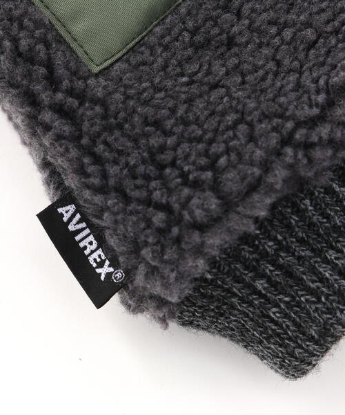 AVIREX（アヴィレックス）の「BOA GLOVES / ボアデミグラブ / グラブ / AVIREX / アヴィレックス（手袋・メンズ・ブラック/チャコールグレー/タン・F）」の22枚目の写真