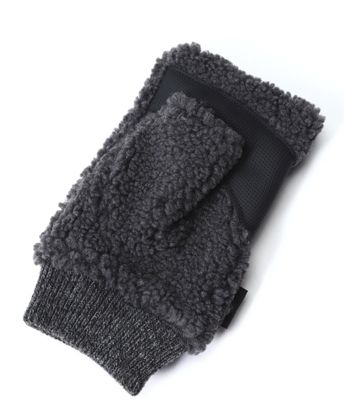 AVIREX（アヴィレックス）の「BOA GLOVES / ボアデミグラブ / グラブ / AVIREX / アヴィレックス（手袋・メンズ・ブラック/チャコールグレー/タン・F）」の8枚目の写真