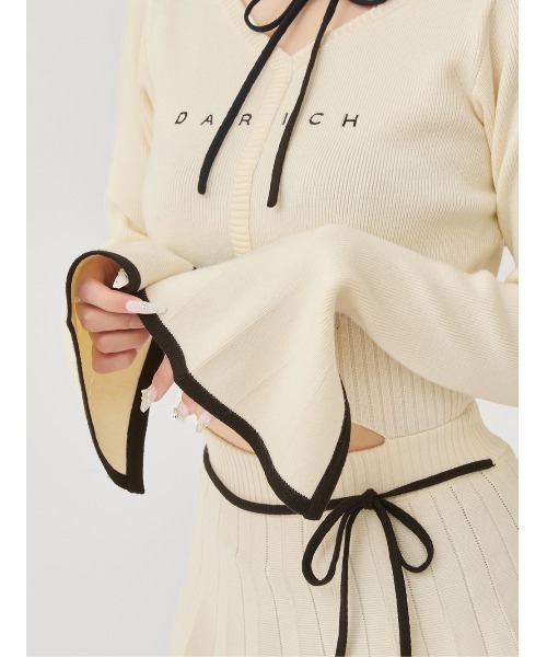 Darich（ダーリッチ）の「ウエストオープンリボンデザインニットミニ