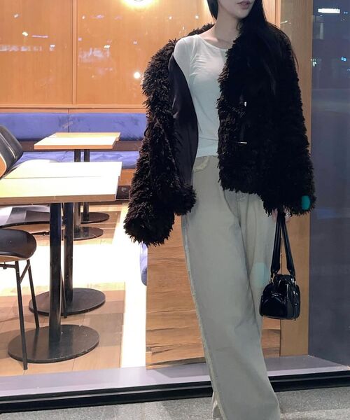 SOFT SEOUL（ソフトソウル）の「ダメージウォッシングデニムパンツ[ベージュ]（デニムパンツ・レディース・その他・MEDIUM/SMALL）」の2枚目の写真