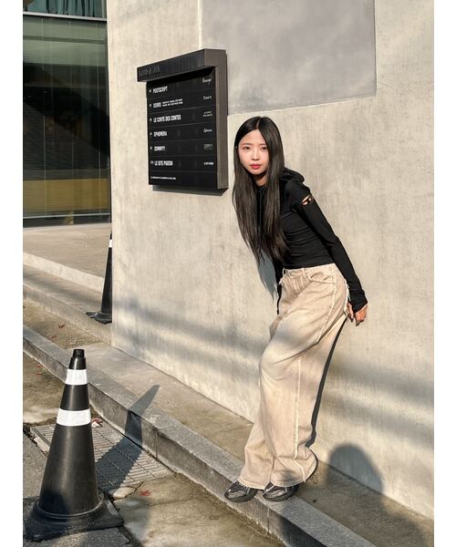 SOFT SEOUL（ソフトソウル）の「ダメージウォッシングデニムパンツ[ベージュ]（デニムパンツ・レディース・その他・MEDIUM/SMALL）」の6枚目の写真
