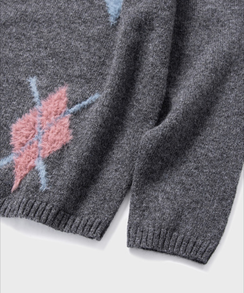 NONBLANK(ノンブランク)の「アーガイルパターンニット_TAILOR GREY(ニット/セーター・メンズ・その他・MEDIUM/LARGE/X-LARGE)」の14枚目の写真