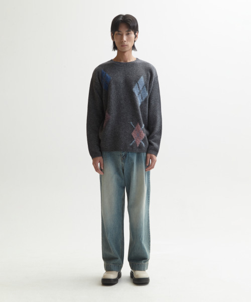 NONBLANK(ノンブランク)の「アーガイルパターンニット_TAILOR GREY(ニット/セーター・メンズ・その他・MEDIUM/LARGE/X-LARGE)」の12枚目の写真