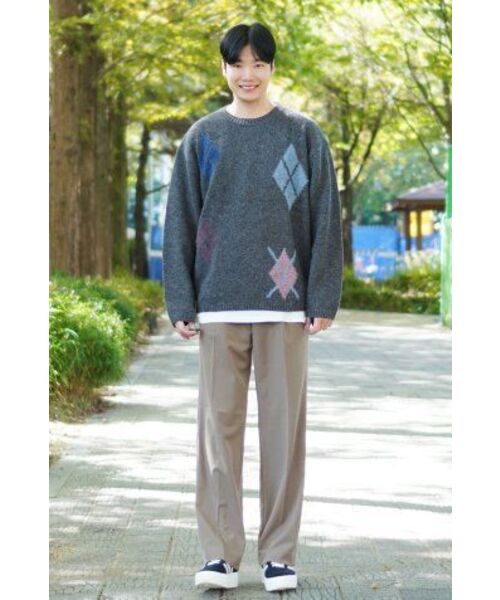 NONBLANK(ノンブランク)の「アーガイルパターンニット_TAILOR GREY(ニット/セーター・メンズ・その他・MEDIUM/LARGE/X-LARGE)」の4枚目の写真