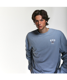 RVD（アールブイディー）の「(American Casual Campaign) RVDDW ピグメントオーバーサイズクルーネックロングスリーブ (ベイビーブルー)（Tシャツ/カットソー）」