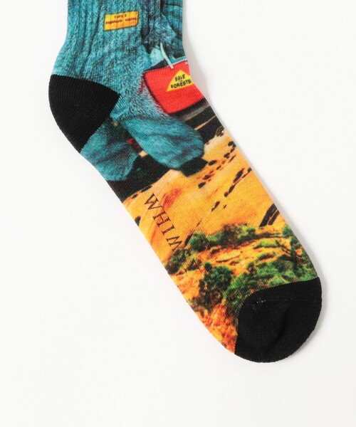 Whimsy(ウィムジー)の「WHIMSY SOCKS / PRINTED COLLERGE SOCKS(ソックス/靴下・メンズ・その他・ONE SIZE)」の3枚目の写真
