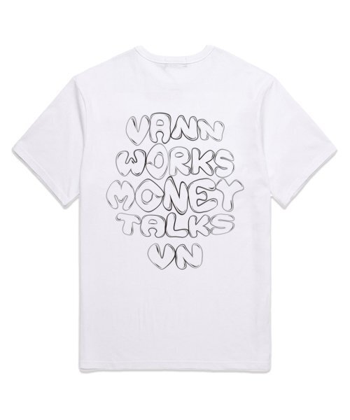 VANNWORKS(バンワークス)の「MONEY TALKS オーバーサイズ 半袖Tシャツ (VS0079) ホワイト(Tシャツ/カットソー・レディース・その他・LARGE/MEDIUM/SMALL/X-LARGE/XX-LARGE)」の3枚目の写真