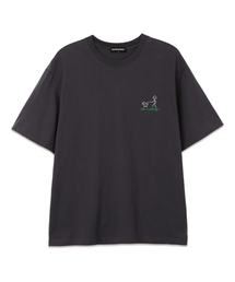 CHI CHI PARK オーバーサイズ 半袖Tシャツ (VS0098) チャコール