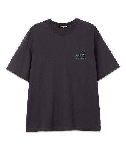 VANNWORKS(バンワークス)の「CHI CHI PARK オーバーサイズ 半袖Tシャツ (VS0098) チャコール(Tシャツ/カットソー・レディース・その他・SMALL/X-LARGE/XX-LARGE/LARGE/MEDIUM)」の1枚目の写真