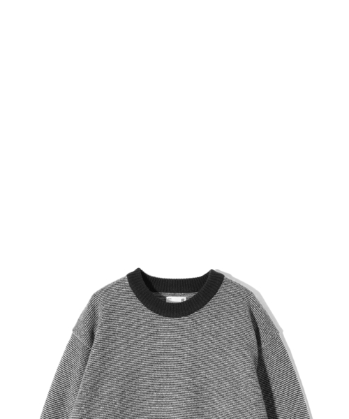 HORLISUN(ホーリーサン)の「Earnest Border Crewneck Knit Navy(ニット/セーター・メンズ・その他・MEDIUM/LARGE)」の4枚目の写真