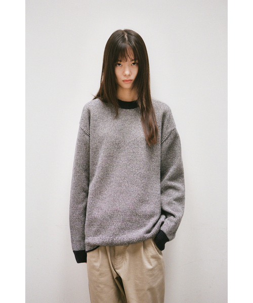 HORLISUN(ホーリーサン)の「Earnest Border Crewneck Knit Navy(ニット/セーター・メンズ・その他・MEDIUM/LARGE)」の7枚目の写真