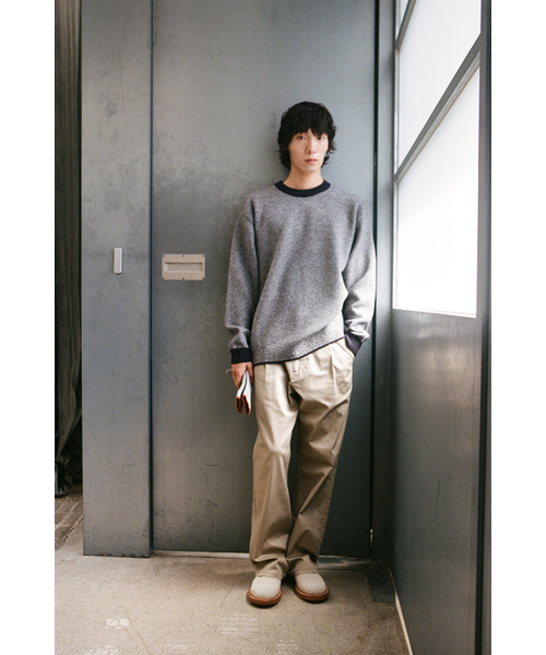 HORLISUN(ホーリーサン)の「Earnest Border Crewneck Knit Navy(ニット/セーター・メンズ・その他・MEDIUM/LARGE)」の8枚目の写真