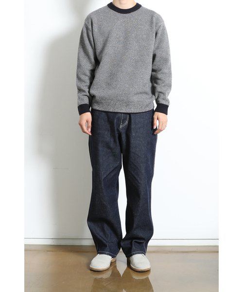 HORLISUN(ホーリーサン)の「Earnest Border Crewneck Knit Navy(ニット/セーター・メンズ・その他・MEDIUM/LARGE)」の10枚目の写真