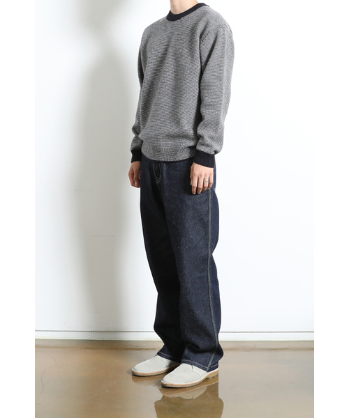 HORLISUN(ホーリーサン)の「Earnest Border Crewneck Knit Navy(ニット/セーター・メンズ・その他・MEDIUM/LARGE)」の11枚目の写真