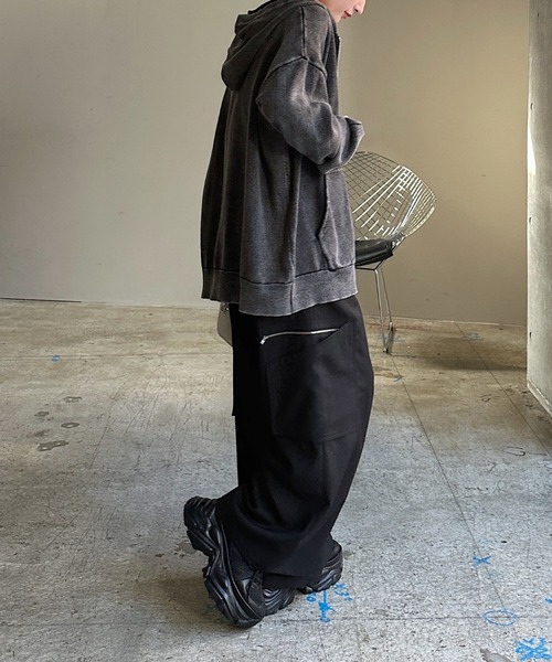 PAGEBOY（ページボーイ）の「ビンテージニットZIPパーカー2/フーディ 【ミドル・ロング丈の選べる2サイズ展開】（パーカー・レディース・グレー/チャコールグレー/ネイビー・SMALL/FREE）」の11枚目の写真