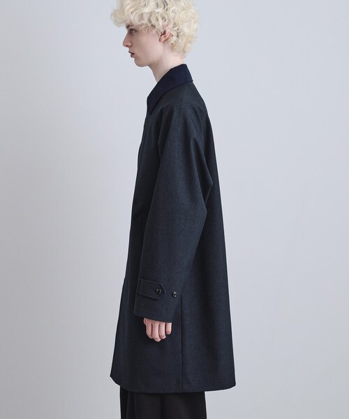 tk.TAKEO KIKUCHI（ティーケータケオキクチ）の「サキソニーコート（ステンカラーコート・メンズ・ネイビー/チャコールグレー・04/03/02）」の12枚目の写真