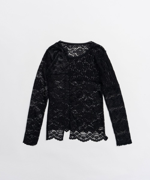 PRANK PROJECT（プランクプロジェクト）の「コラージュレーストップ / Collage Lace Top（その他トップス・レディース・ブラック/ホワイト・FREE）」の14枚目の写真