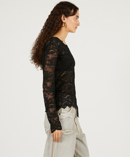 PRANK PROJECT（プランクプロジェクト）の「コラージュレーストップ / Collage Lace Top（その他トップス・レディース・ブラック/ホワイト・FREE）」の13枚目の写真