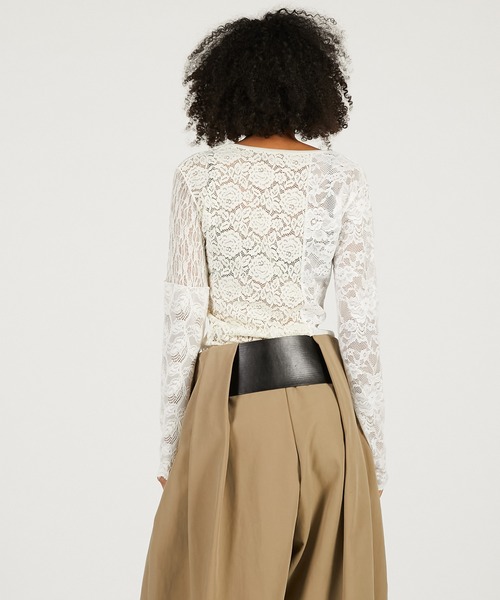 PRANK PROJECT（プランクプロジェクト）の「コラージュレーストップ / Collage Lace Top（その他トップス・レディース・ブラック/ホワイト・FREE）」の7枚目の写真