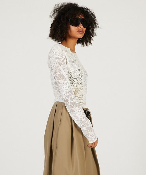 PRANK PROJECT（プランクプロジェクト）の「コラージュレーストップ / Collage Lace Top（その他トップス・レディース・ブラック/ホワイト・FREE）」の8枚目の写真