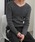 GLARE�i�O���A�j�́u�yGLARE�z��d�P V�l�b�N�j�b�g / Double-knit V-neck sweater�i�j�b�g/�Z�[�^�[�j�v�b�O���[