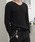 GLARE�i�O���A�j�́u�yGLARE�z��d�P V�l�b�N�j�b�g / Double-knit V-neck sweater�i�j�b�g/�Z�[�^�[�j�v�b�u���b�N