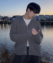 VANESSA（バネッサ）の「Lauren Boucle Overfit Cardigan_Charcoal（カーディガン/ボレロ）」