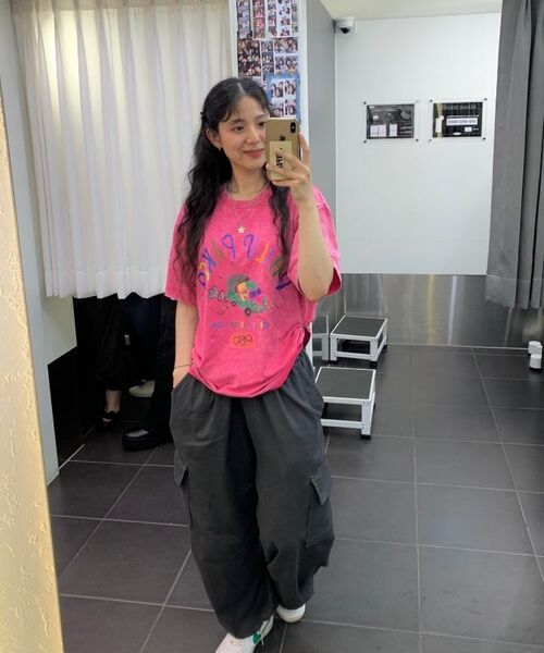 PHILIPPAKER（フィリップペイカー）の「ビエムシーミニバスクレヨン半袖Tシャツピグメントヴィンテージブラック（Tシャツ/カットソー・レディース・その他・MEDIUM/LARGE/X-LARGE）」の8枚目の写真