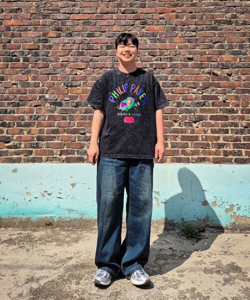 PHILIPPAKER（フィリップペイカー）の「ビエムシーミニバスクレヨン半袖Tシャツピグメントヴィンテージブラック（Tシャツ/カットソー・レディース・その他・MEDIUM/LARGE/X-LARGE）」の11枚目の写真